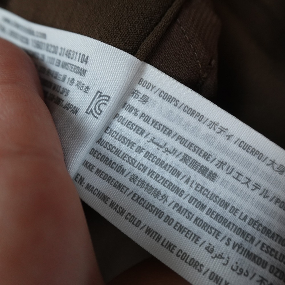 Abercrombie Fitch Pants Womens 29 Brown Wide Leg Chino Trouser Pleated High Rise - Picture 9 of 12